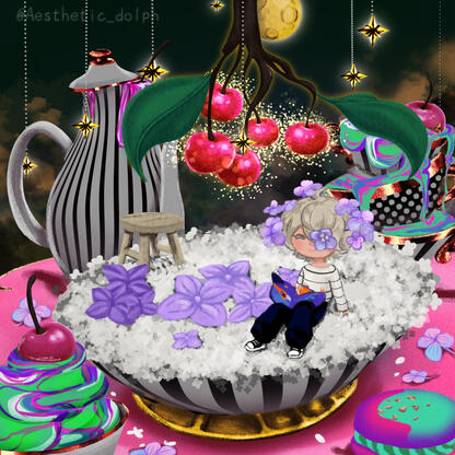 Character Full body + animal companion + background (detailed)